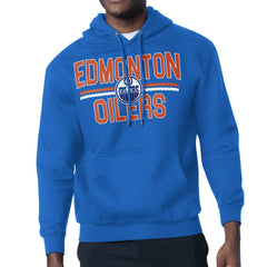Edmonton Oilers Starter Mesh Look Team Name Logo Tri-Blend Pullover Hoodie - Royal - NHL 202296833
