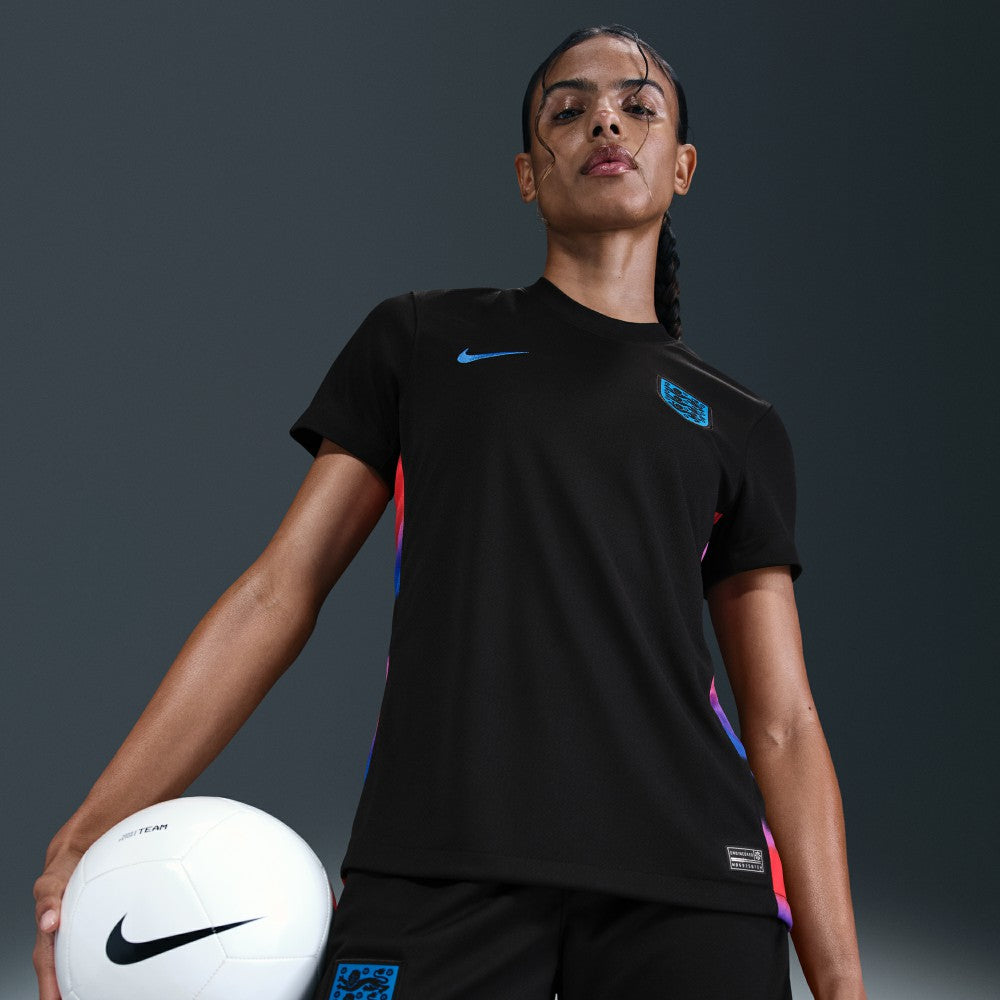 England Women's National Team Women's 2025/26 Away Replica Jersey Black - Nike