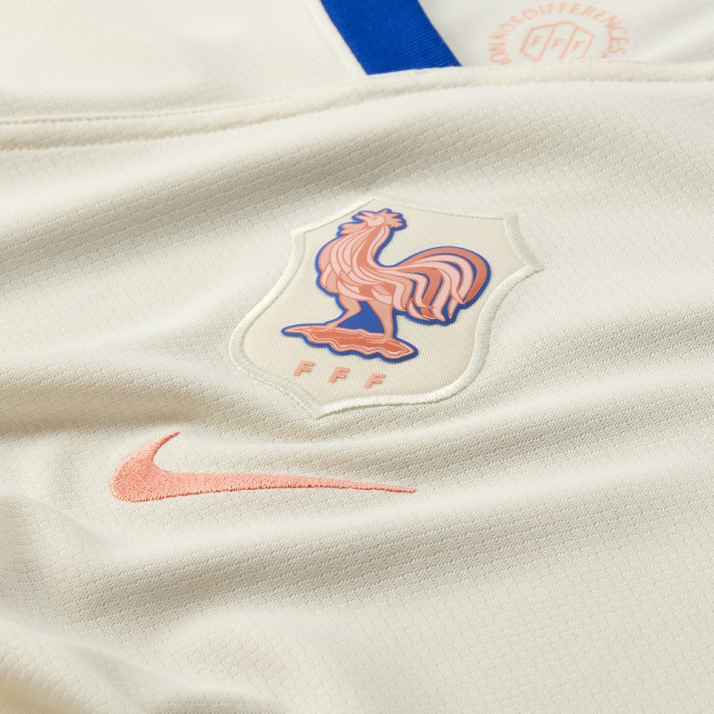 France Women's National Team Women's 2025/26 Away Replica Jersey Cream - Nike
