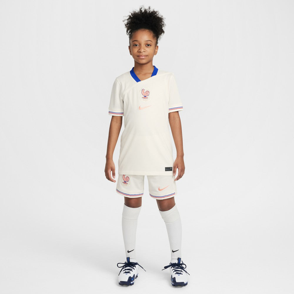 France Women's National Team Youth 2025/26 Away Replica Jersey Cream - Nike