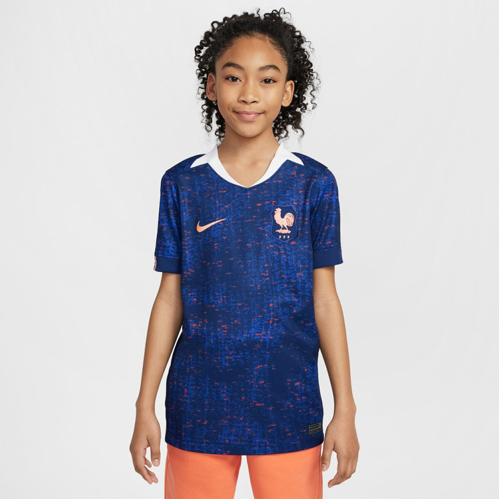 France Women's National Team Youth 2025/26 Home Replica Jersey Blue - Nike for sale
