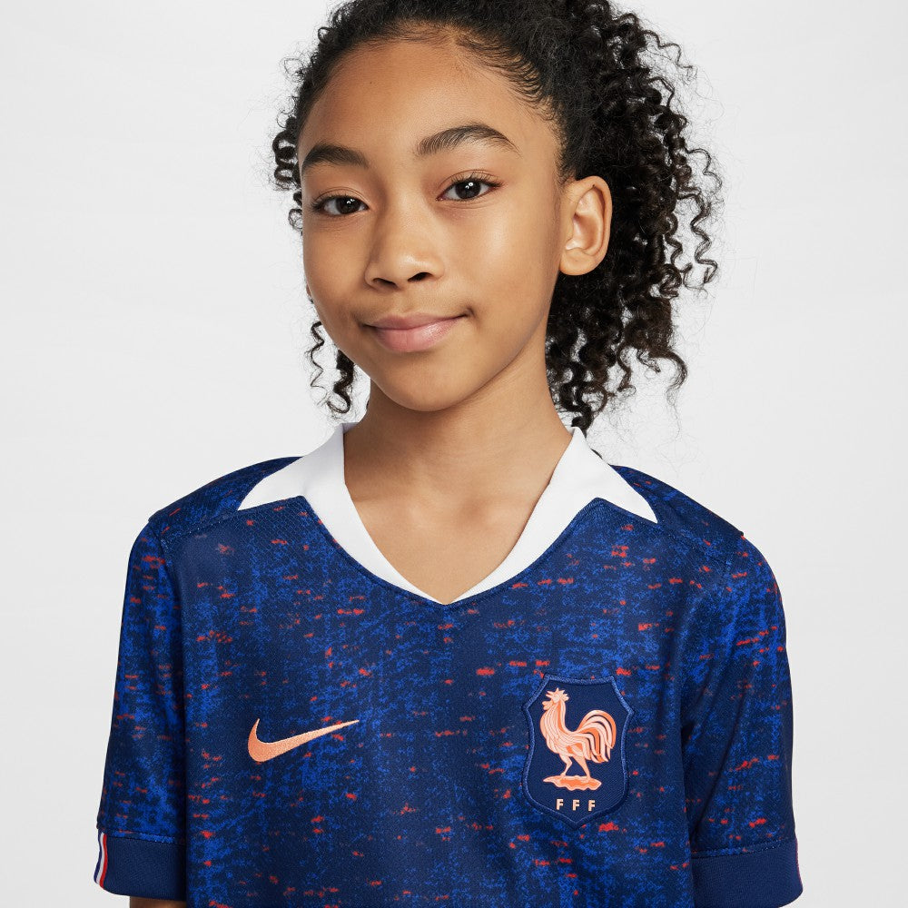 France Women's National Team Youth 2025/26 Home Replica Jersey Blue - Nike for sale