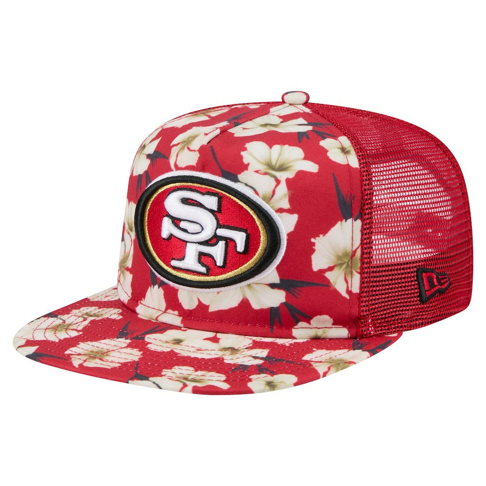 San Francisco 49ers New Era Adventure Pattern Golfer Snapback Hat Scarlet