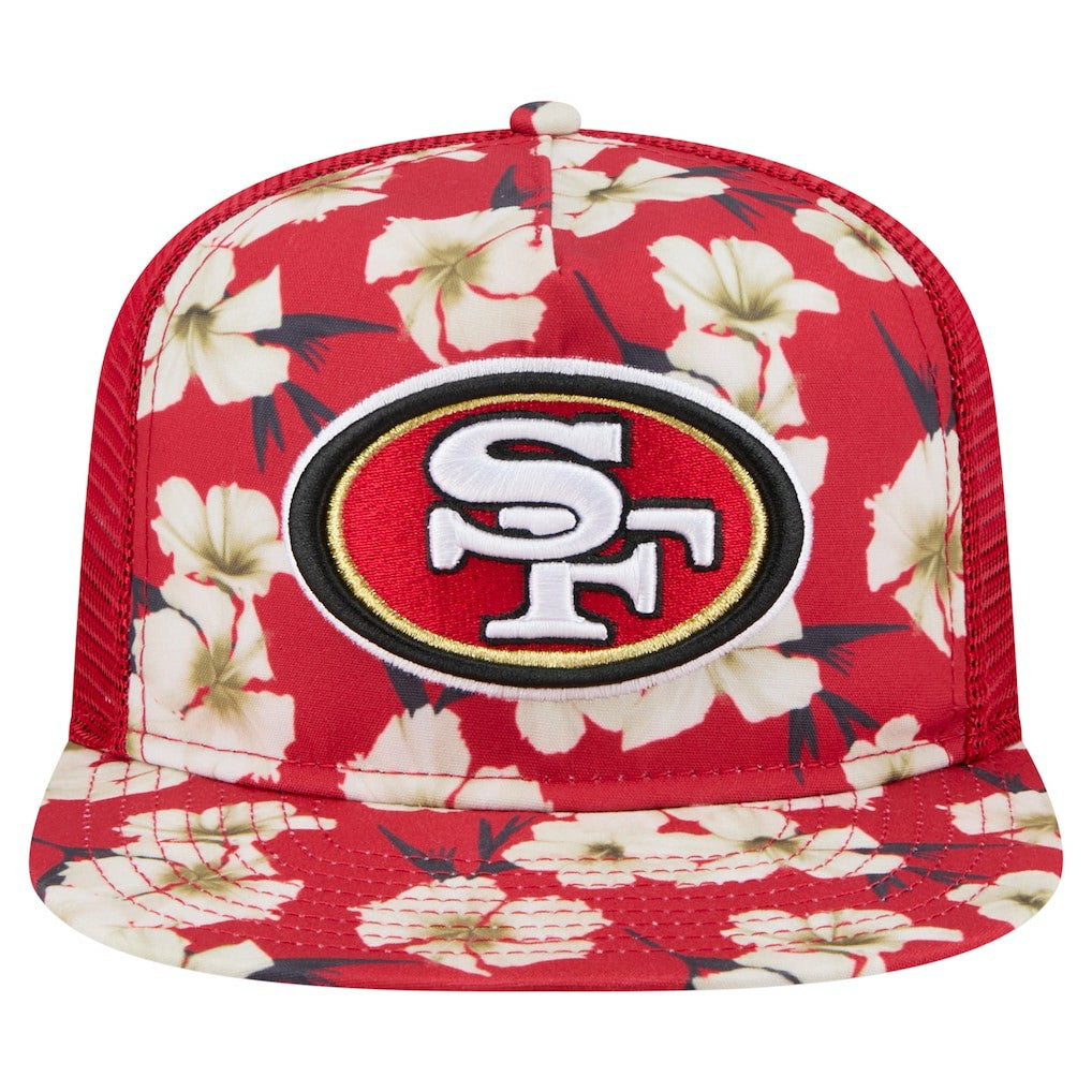 San Francisco 49ers New Era Adventure Pattern Golfer Snapback Hat Scarlet