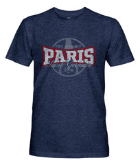 Paris Saint-Germain 1863FC Athletic Wordmark Vintage Tri-Blend T-Shirt Navy