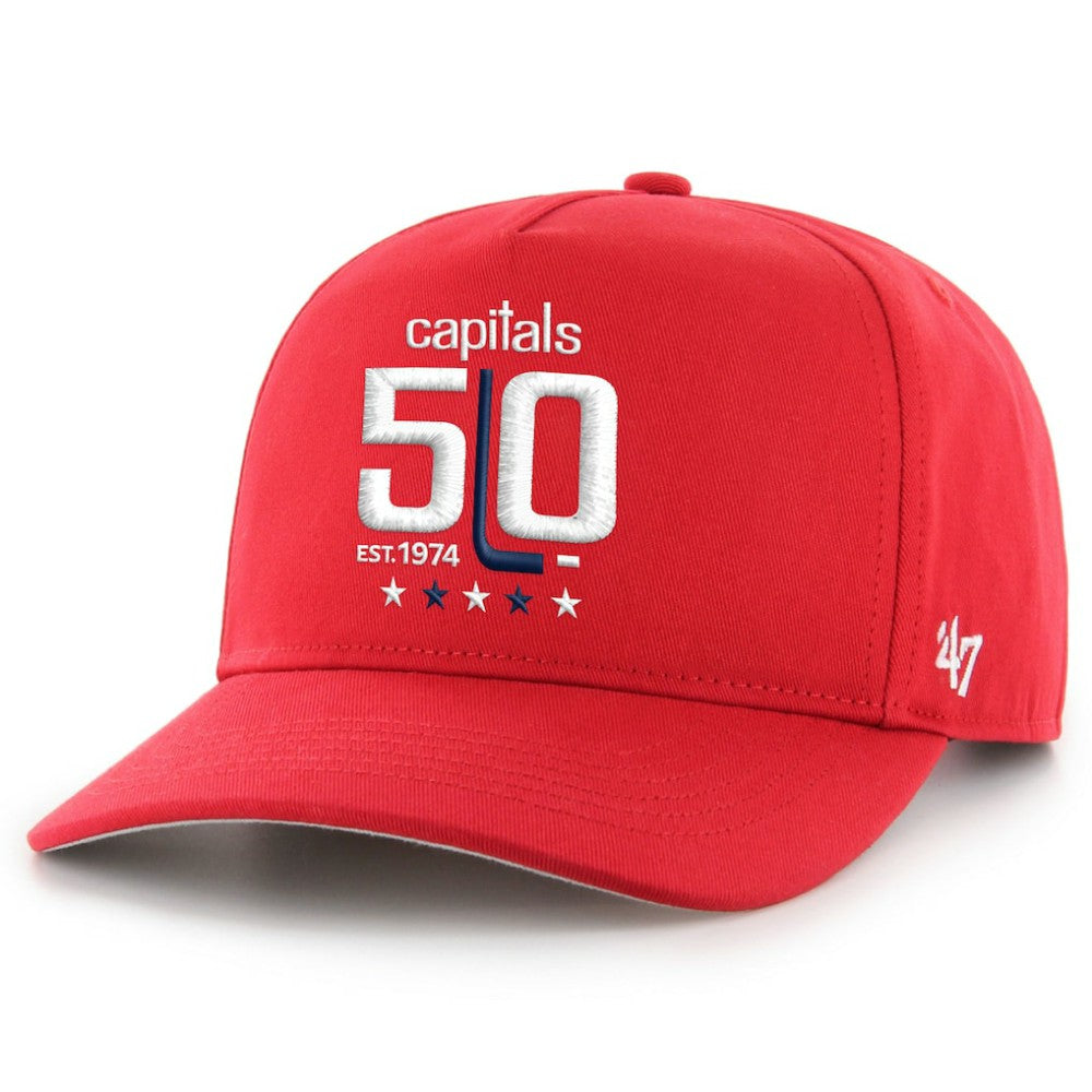 Washington Capitals '47 50th Anniversary Hitch Adjustable Hat - Red - NHL 202308317