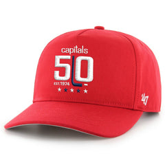 Washington Capitals '47 50th Anniversary Hitch Adjustable Hat - Red - NHL 202308317