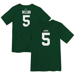 Nike Garrett Wilson New York Jets Preschool Player Name & Number T-Shirt Green