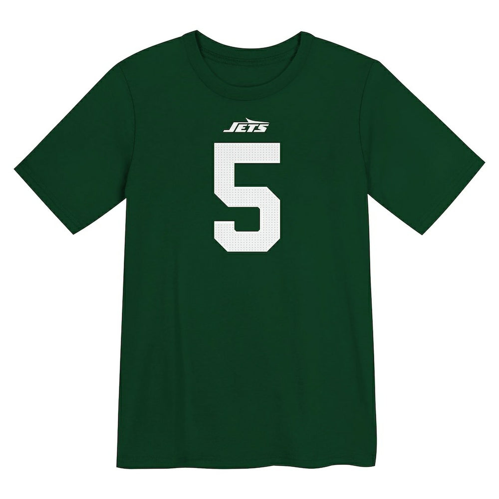 Nike Garrett Wilson New York Jets Preschool Player Name & Number T-Shirt Green
