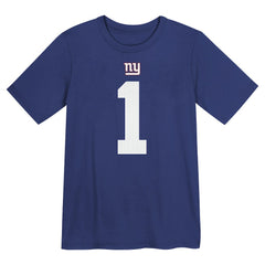 Nike Malik Nabers New York Giants Preschool Name & Number T-Shirt Royal