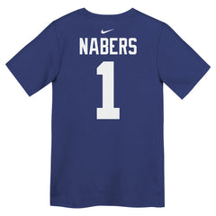 Nike Malik Nabers New York Giants Preschool Name & Number T-Shirt Royal