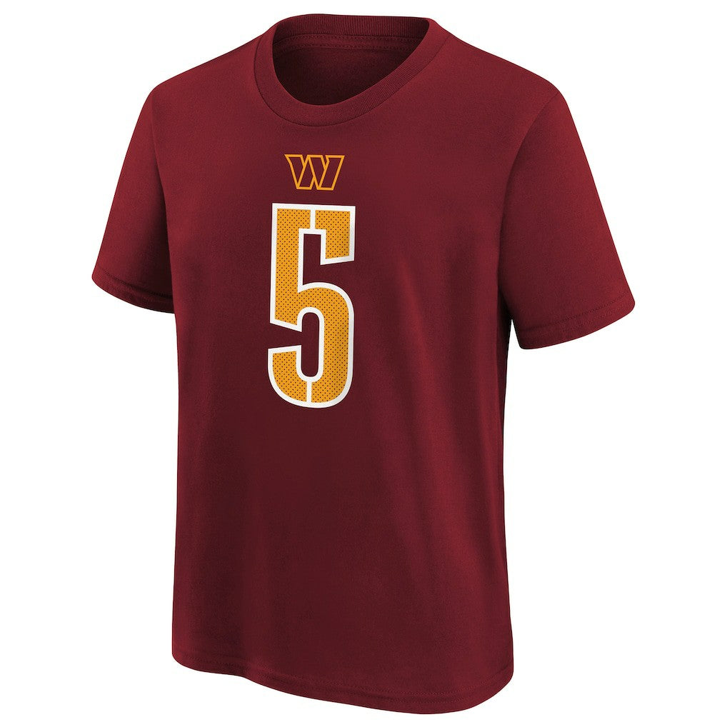Nike Jayden Daniels Washington Commanders Preschool Player Name & Number T-Shirt Burgundy