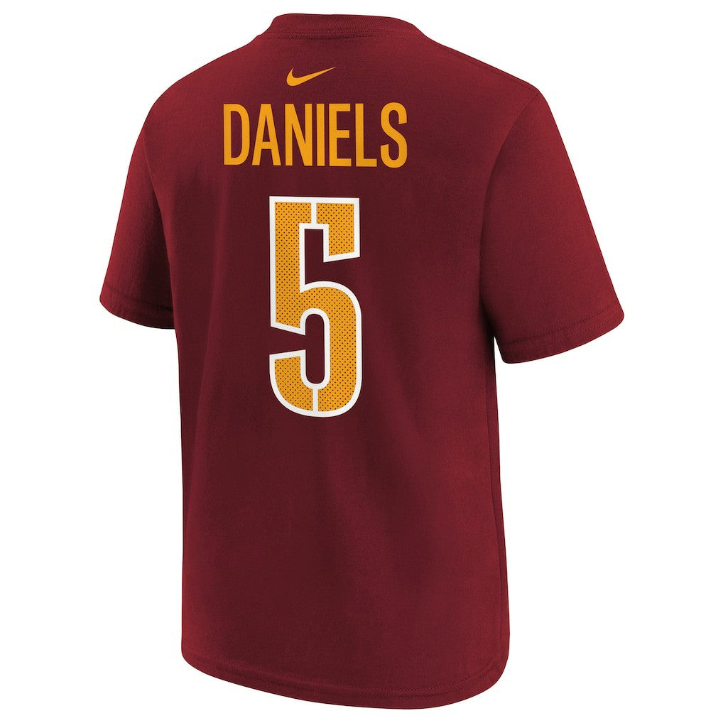 Nike Jayden Daniels Washington Commanders Preschool Player Name & Number T-Shirt Burgundy