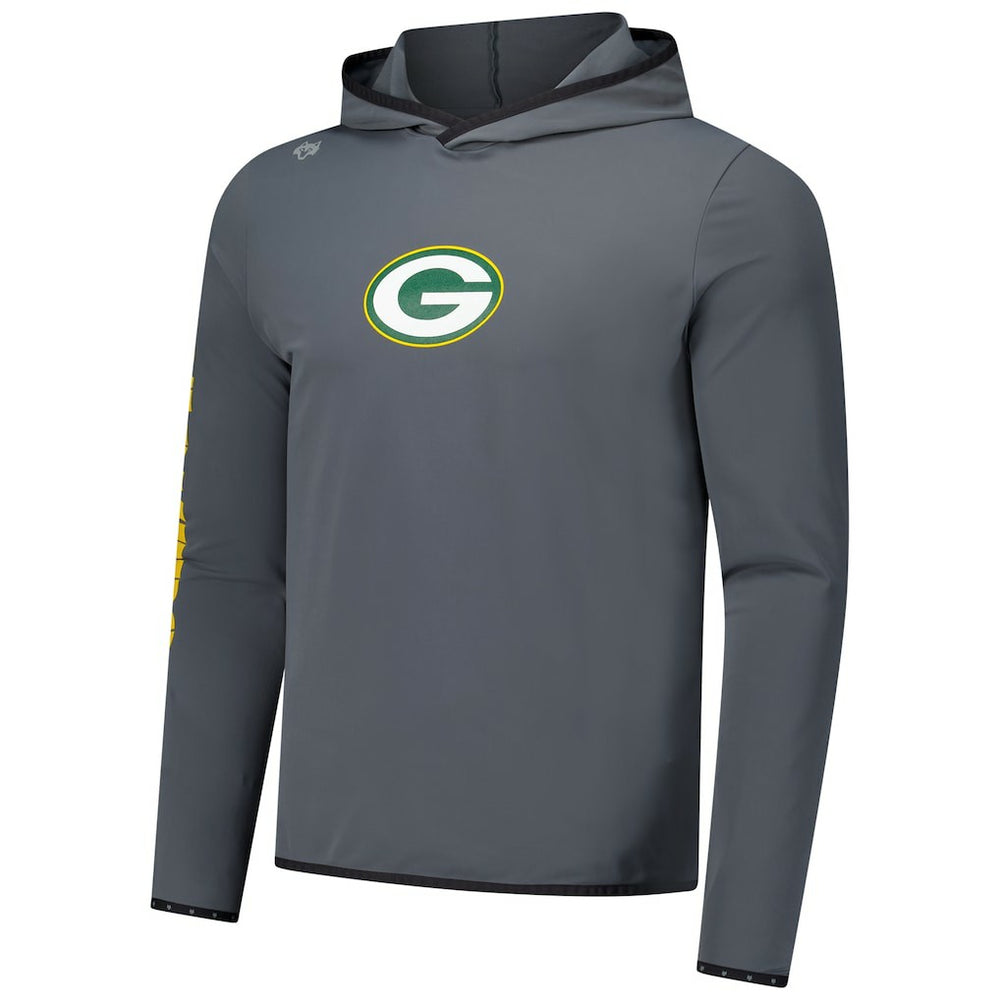 Green Bay Packers Greyson Clothiers Colorado Long Sleeve Hoodie T-Shirt Charcoal