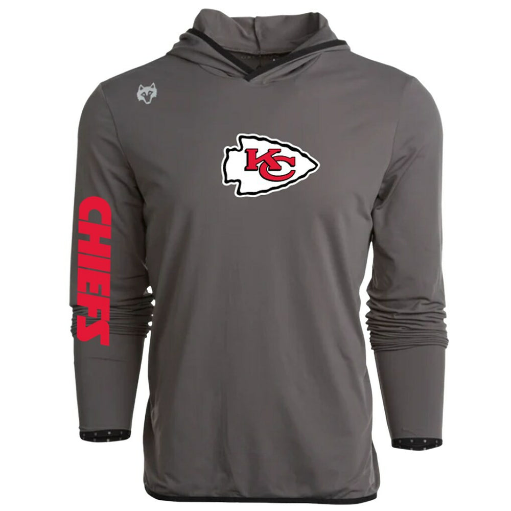 Kansas City Chiefs Greyson Clothiers Colorado Long Sleeve Hoodie T-Shirt Gray