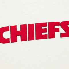 Mitchell & Ness Kansas City Chiefs Vintage Logo Heritage Slub T-Shirt Cream