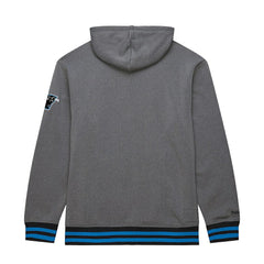 Mitchell & Ness Carolina Panthers Vintage Logo Snow Washed Fleece Pullover Hoodie Heather Gray