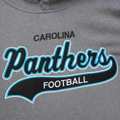 Mitchell & Ness Carolina Panthers Vintage Logo Snow Washed Fleece Pullover Hoodie Heather Gray
