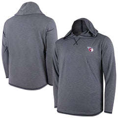 Cleveland Guardians Butter Stripe Tri-Blend Long Sleeve Hoodie T-Shirt - Navy - MLB Sale