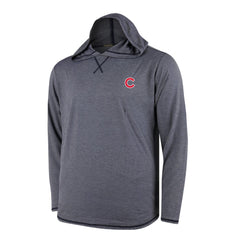 Chicago Cubs Butter Stripe Tri-Blend Long Sleeve Hoodie T-Shirt - Navy - MLB Sale