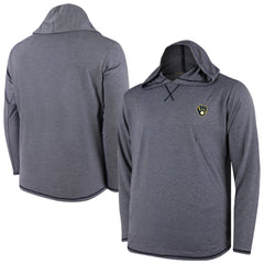 Milwaukee Brewers Butter Stripe Tri-Blend Long Sleeve Hoodie T-Shirt - Navy - MLB Online