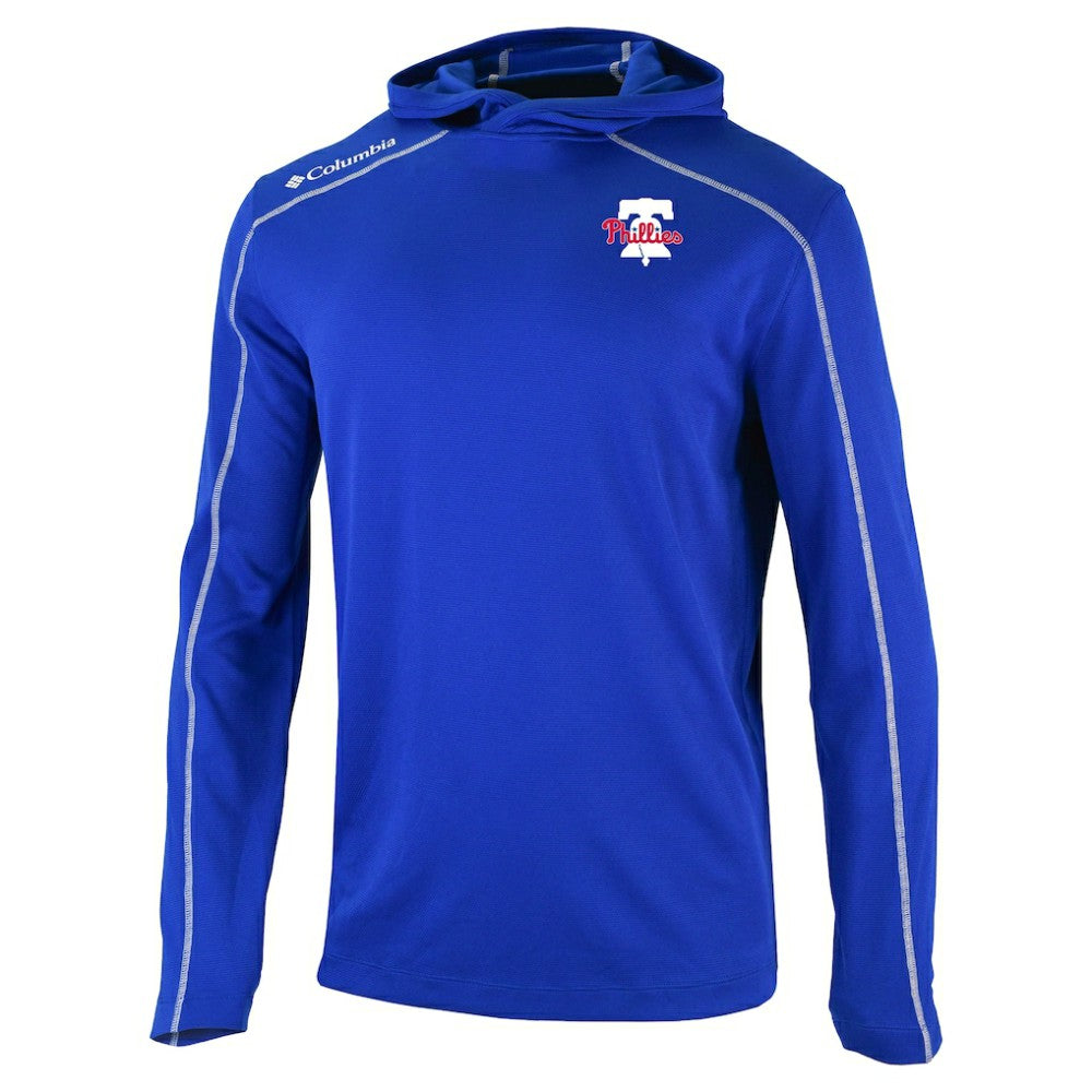 Philadelphia Phillies Columbia Omni-Wick Shotgun Pullover Hoodie - Royal - Columbia Lifestyle
