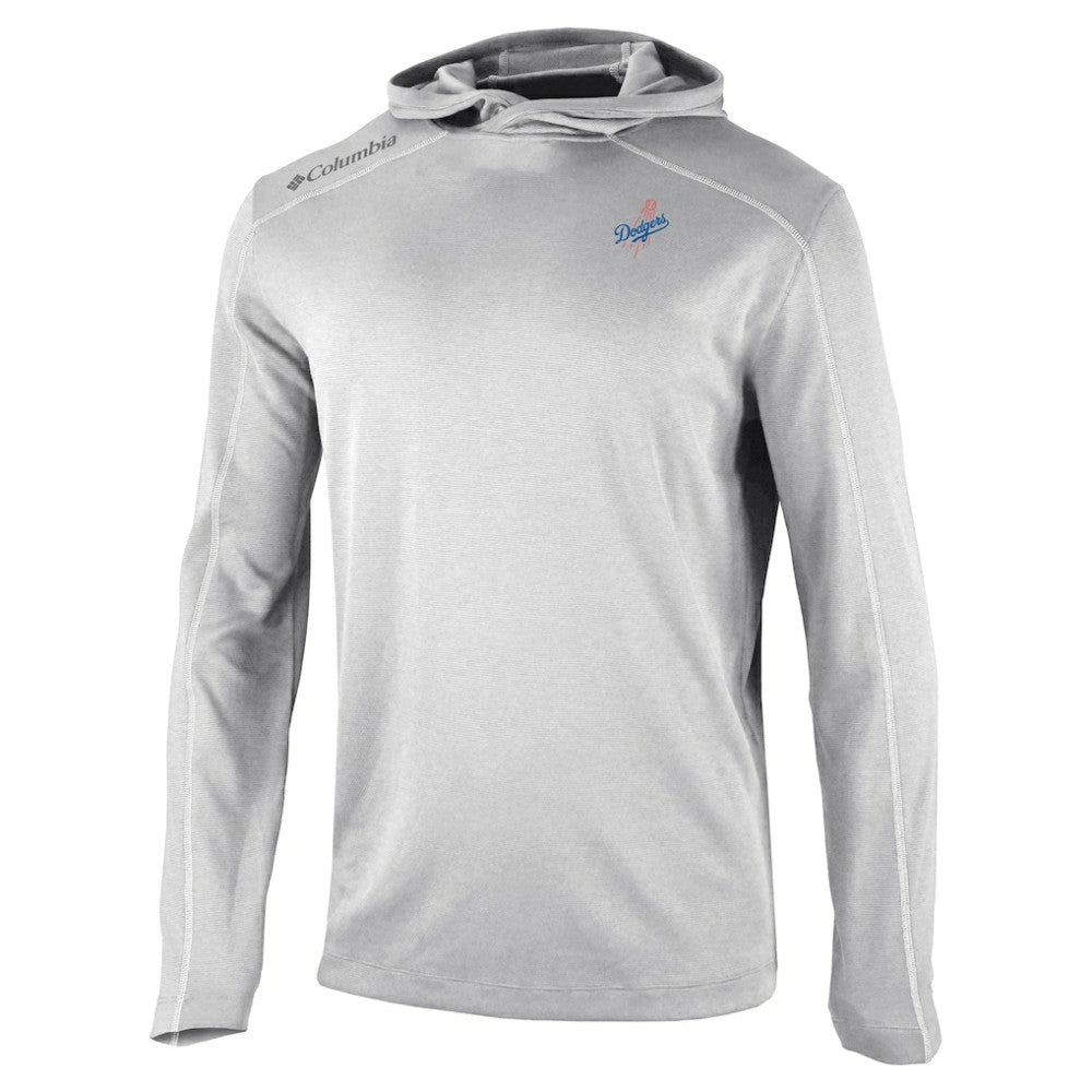 Los Angeles Dodgers Columbia Omni-Wick Shotgun Pullover Hoodie - Gray - Columbia Discount