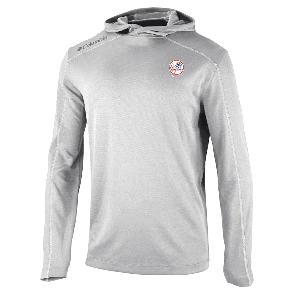 New York Yankees Columbia Omni-Wick Shotgun Pullover Hoodie - Gray - Columbia Sale