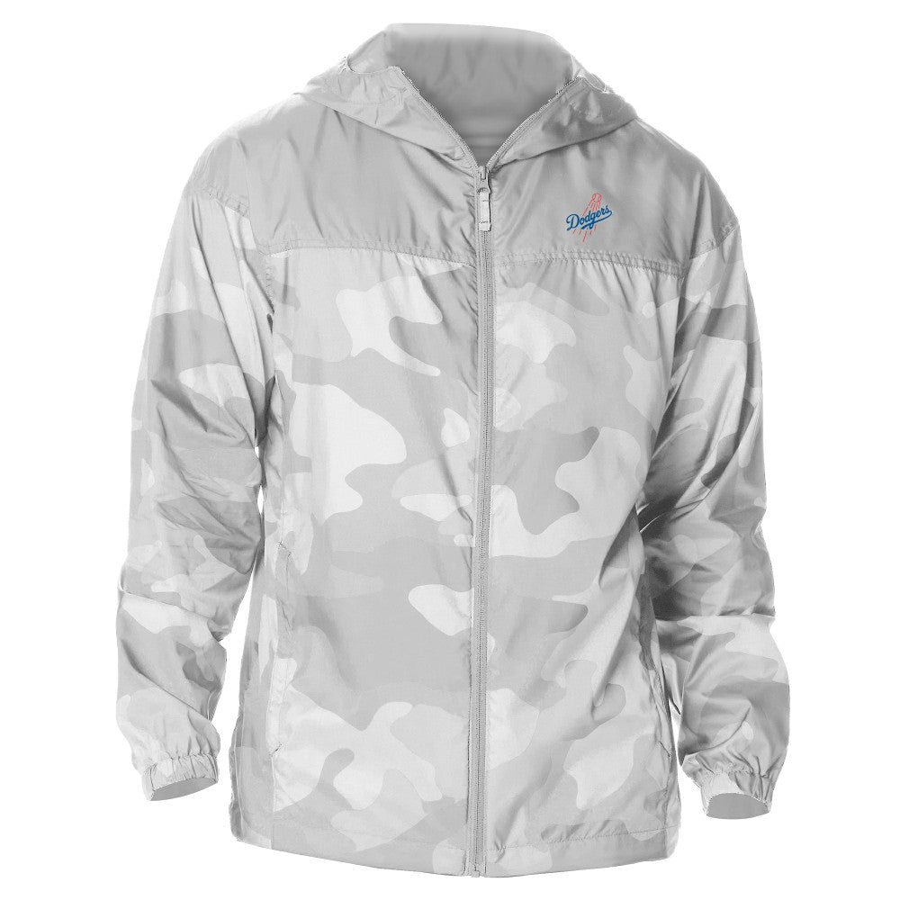 Los Angeles Dodgers Columbia Camo Flash Challenger Full-Zip Windbreaker Jacket - Gray - Columbia Lifestyle