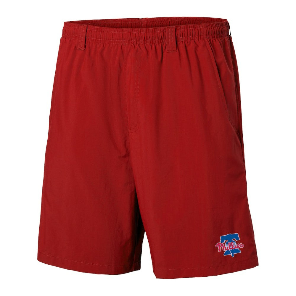 Philadelphia Phillies Columbia Backcast Shorts - Red - Columbia Discount