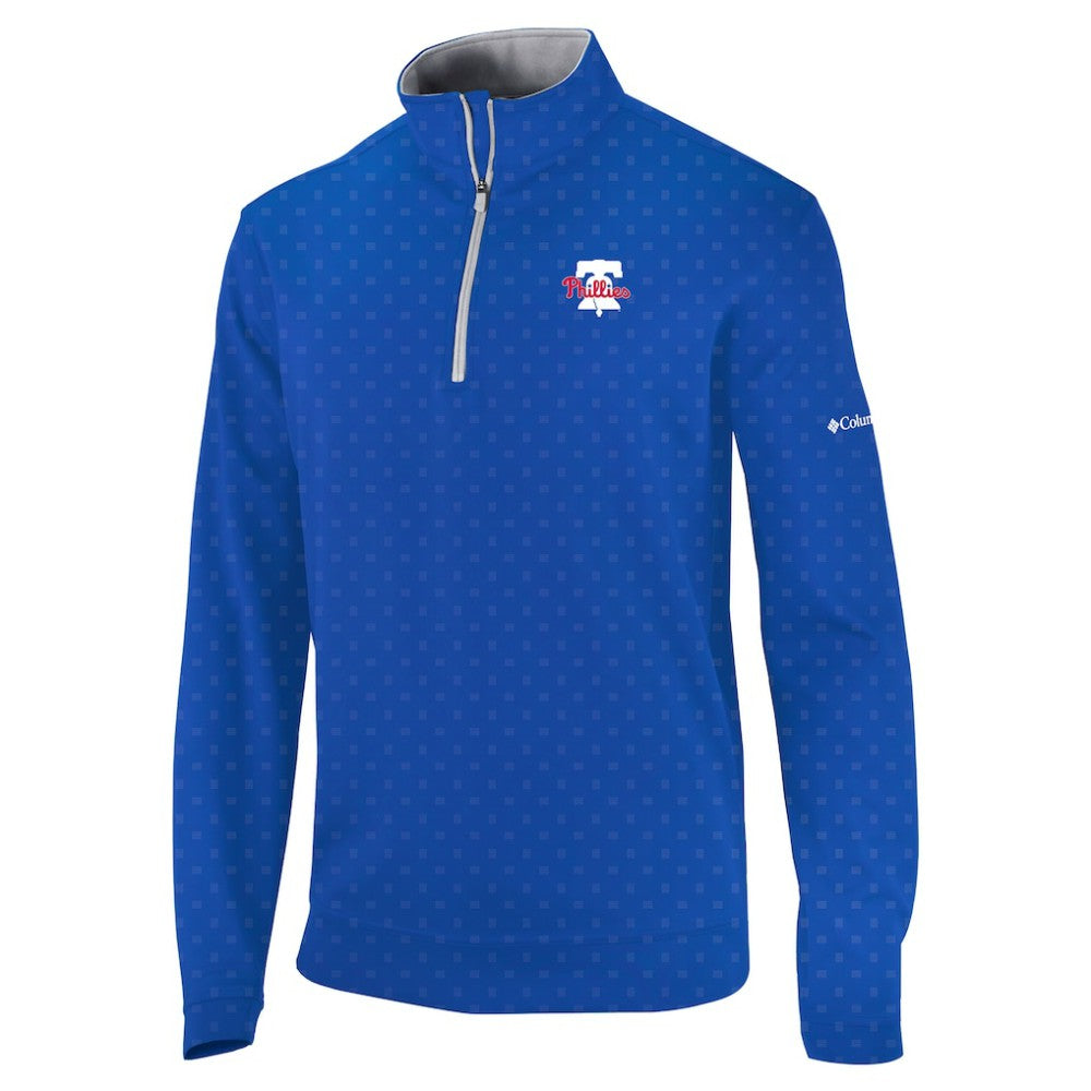 Philadelphia Phillies Columbia Wickham Hills Omni-Wick Quarter-Zip Jacket - Royal - Columbia Discount