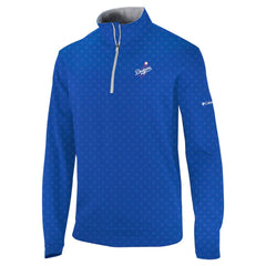 Los Angeles Dodgers Columbia Wickham Hills Omni-Wick Quarter-Zip Jacket - Royal - Columbia Lifestyle