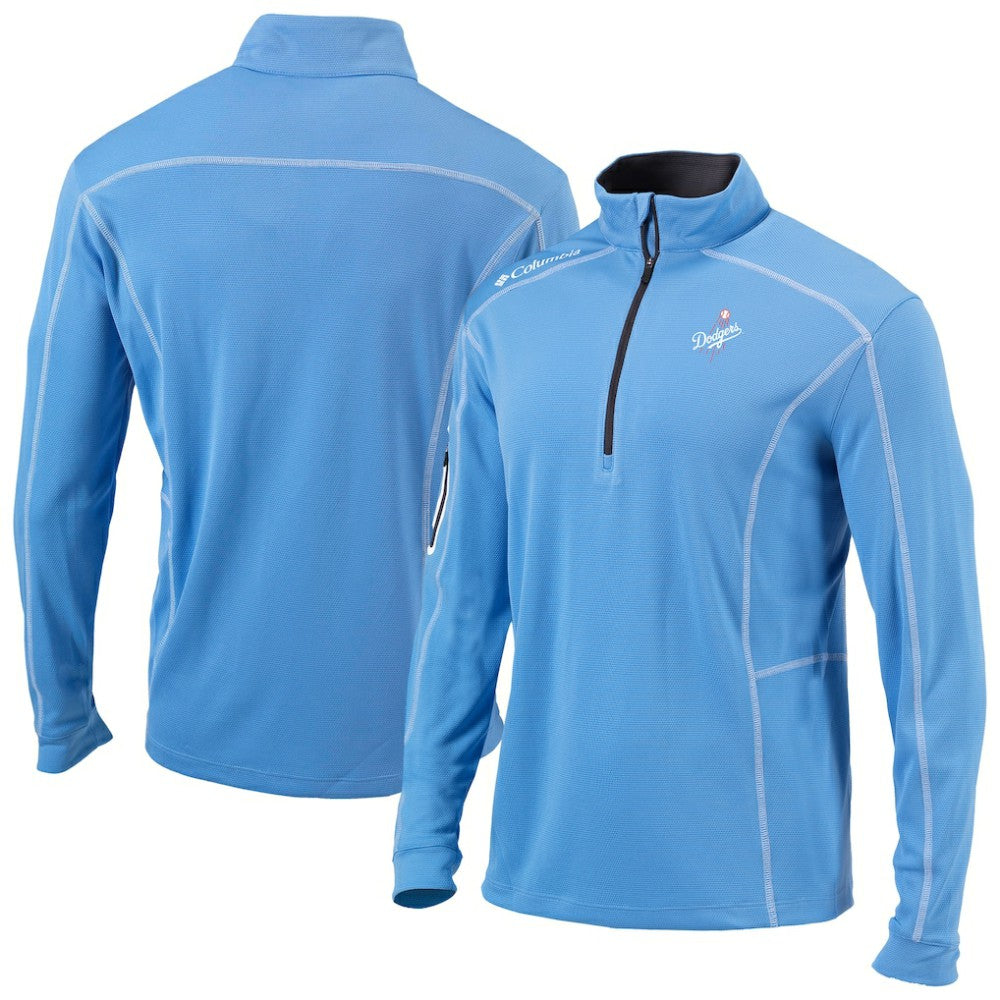 Los Angeles Dodgers Columbia Omni-Wick Shotgun Quarter-Zip Jacket - White - Columbia Sale