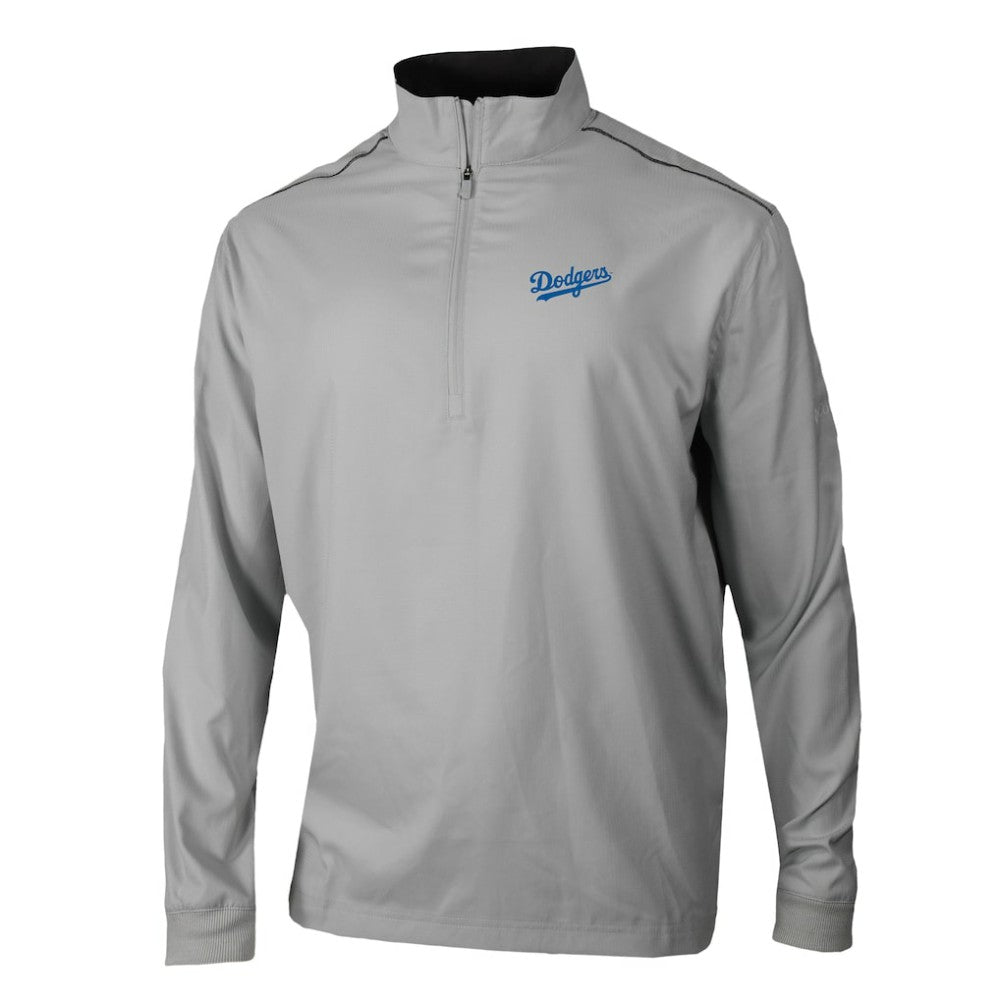 Los Angeles Dodgers Columbia Omni-Wick Bogey's Paradise Quarter-Zip Top - Gray - Columbia Sale