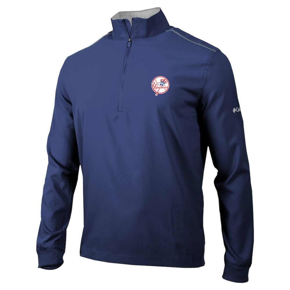 New York Yankees Columbia Omni-Wick Bogey's Paradise Quarter-Zip Top - Navy - Columbia Sale