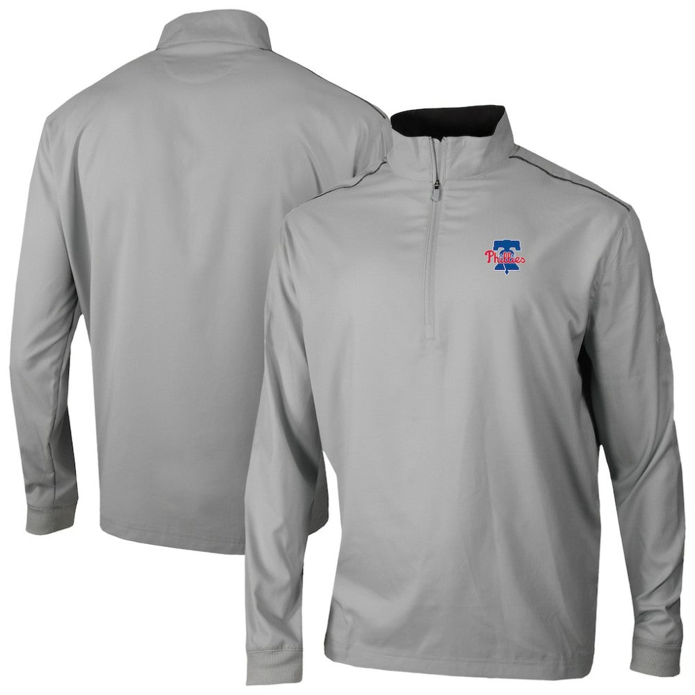 Philadelphia Phillies Columbia Omni-Wick Bogey's Paradise Quarter-Zip Top - Gray - Columbia Discount