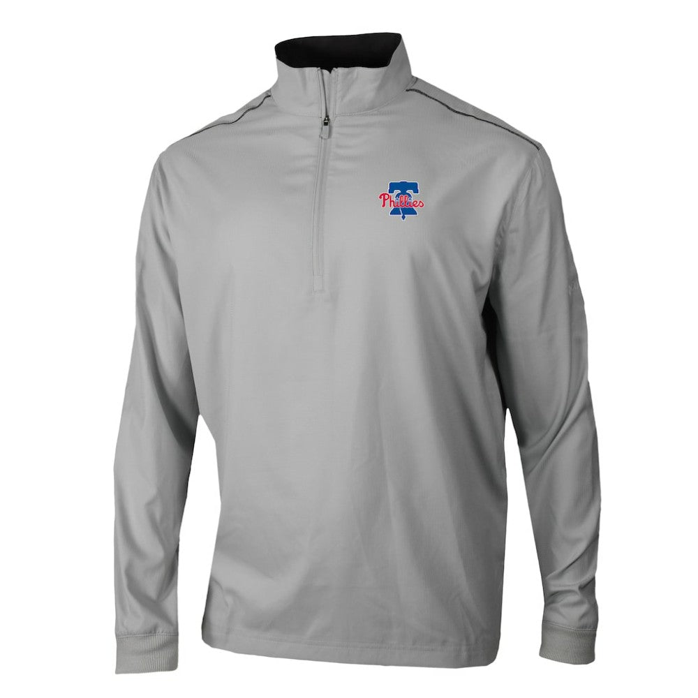 Philadelphia Phillies Columbia Omni-Wick Bogey's Paradise Quarter-Zip Top - Gray - Columbia Discount