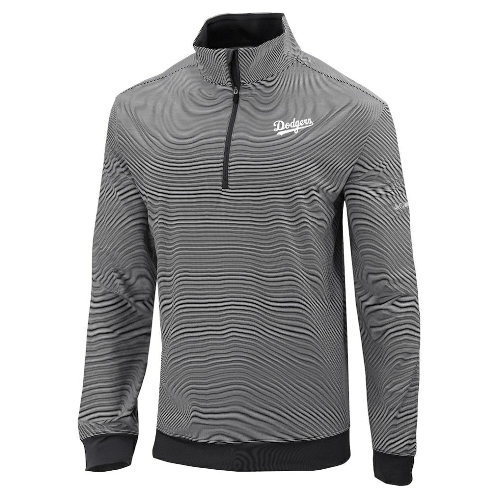 Los Angeles Dodgers Columbia Omni-Wick Even Lie Quarter-Zip Pullover Top - Black - Columbia on Sale