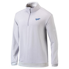 Los Angeles Dodgers Columbia Omni-Wick Even Lie Quarter-Zip Pullover Top - Gray - Columbia on Sale