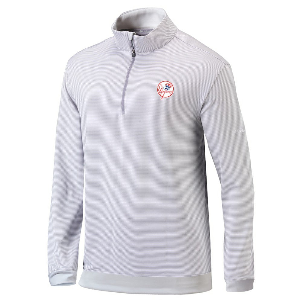 New York Yankees Columbia Omni-Wick Even Lie Quarter-Zip Pullover Top - Gray - Columbia Discount