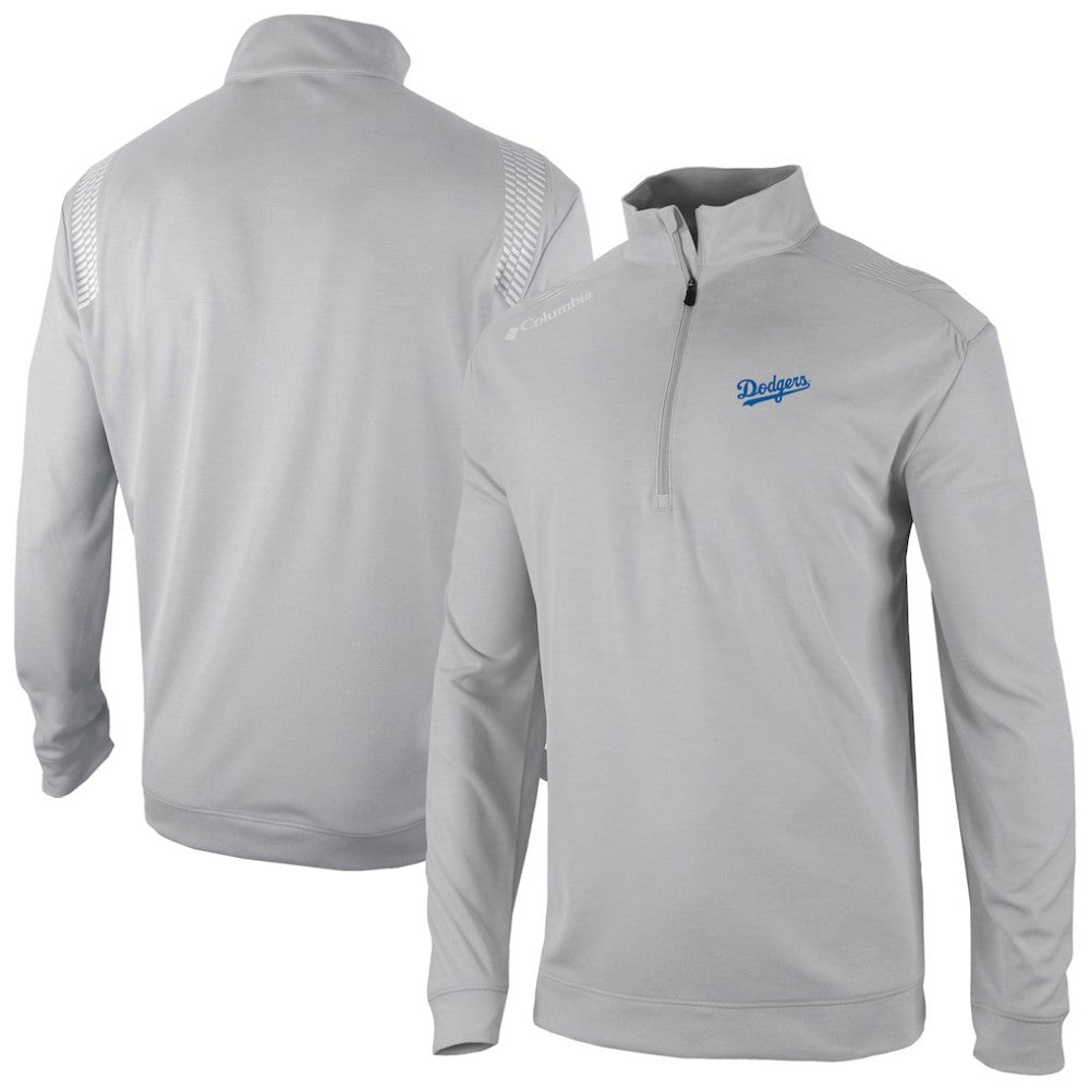 Los Angeles Dodgers Columbia Oakland Downs Omni-Wick Quarter-Zip Top - Gray - Columbia Lifestyle