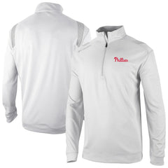 Philadelphia Phillies Columbia Oakland Downs Omni-Wick Quarter-Zip Top - White - Columbia on Sale
