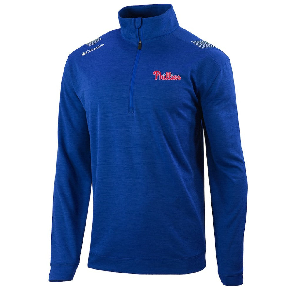 Philadelphia Phillies Columbia Oakland Downs Omni-Wick Quarter-Zip Top - Royal - Columbia Sale