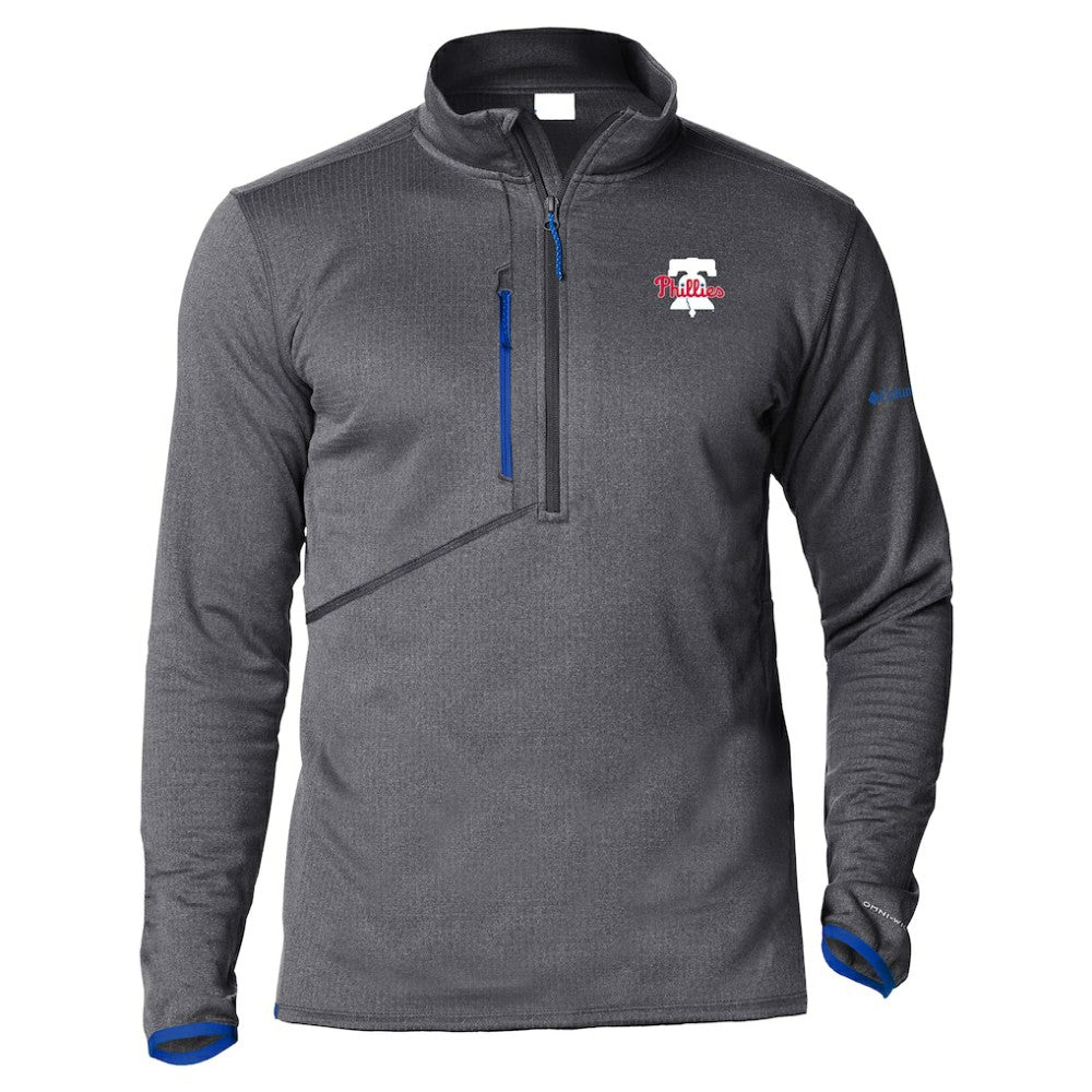 Philadelphia Phillies Columbia Park View Omni-Wick Half-Zip Top - Royal - Columbia Lifestyle