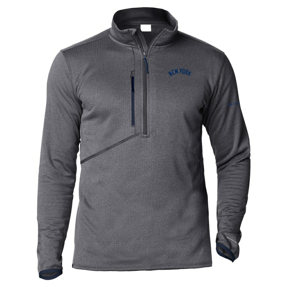 New York Yankees Columbia Park View Omni-Wick Half-Zip Top - Navy - Columbia on Sale