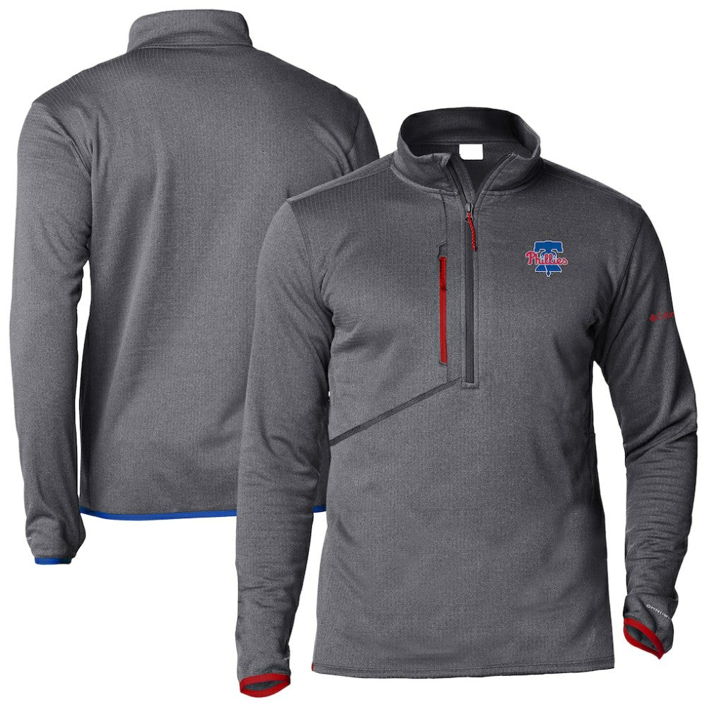 Philadelphia Phillies Columbia Park View Omni-Wick Half-Zip Top - Red - Columbia Discount