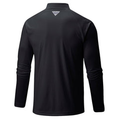 Los Angeles Dodgers Columbia Terminal Tackle Raglan Omni-Shade Quarter-Zip Pullover Top - Black - Columbia Sale