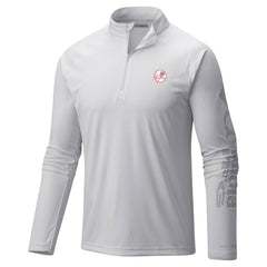 New York Yankees Columbia Terminal Tackle Raglan Omni-Shade Quarter-Zip Pullover Top - White - Columbia on Sale