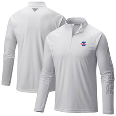 Philadelphia Phillies Columbia Terminal Tackle Raglan Omni-Shade Quarter-Zip Pullover Top - White - Columbia Online