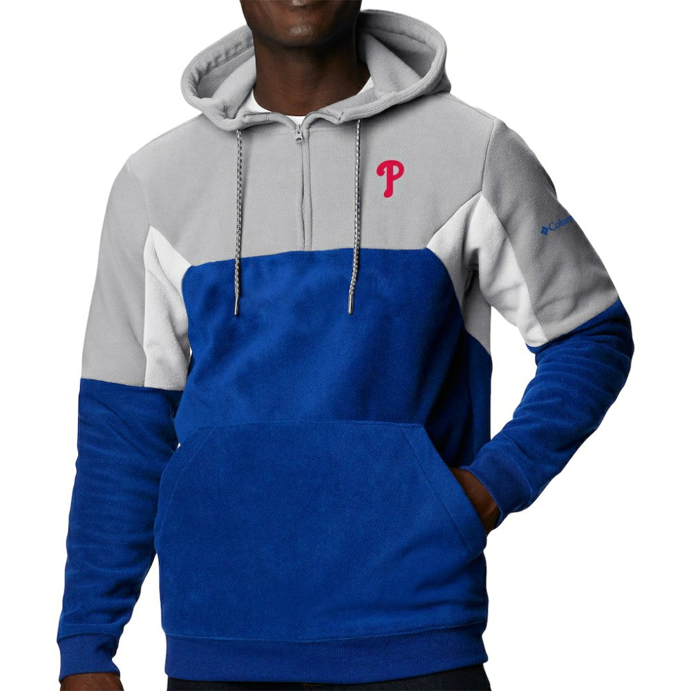 Philadelphia Phillies Columbia Lodge Fleece Quarter-Zip Hoodie - Royal - Columbia Lifestyle